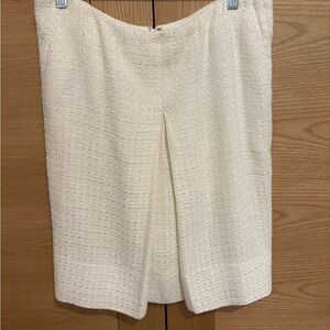 Women's Salvatore Ferragamo White/Cream Skirt ( Made in Italy) - Size 10 US/ 44